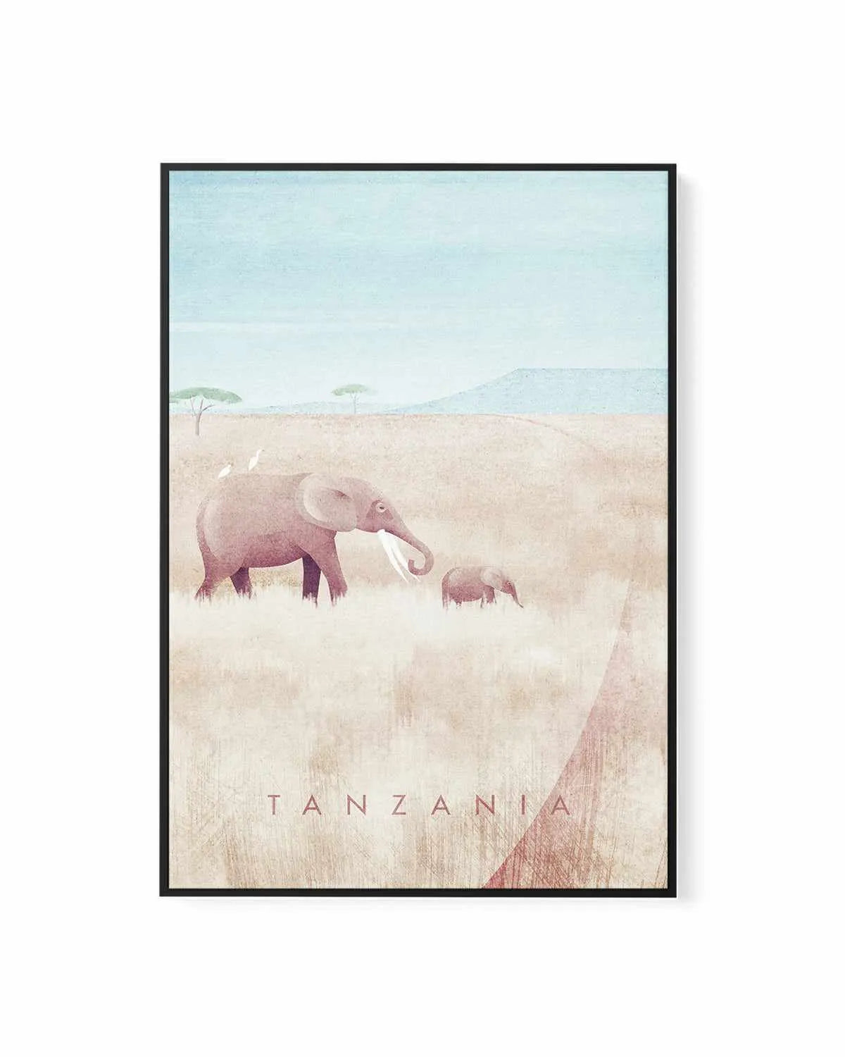 Tanzania by Henry Rivers | Framed Canvas Art Print from Olive et Oriel where you can shop wallpaper and artworks online