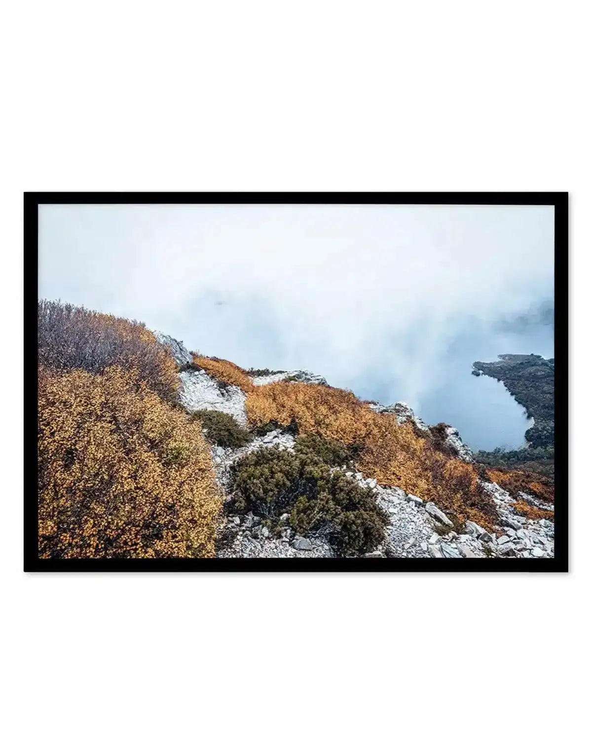 Tasmanian Mountain View Art Print from Olive et Oriel where you can shop wallpaper and artworks online