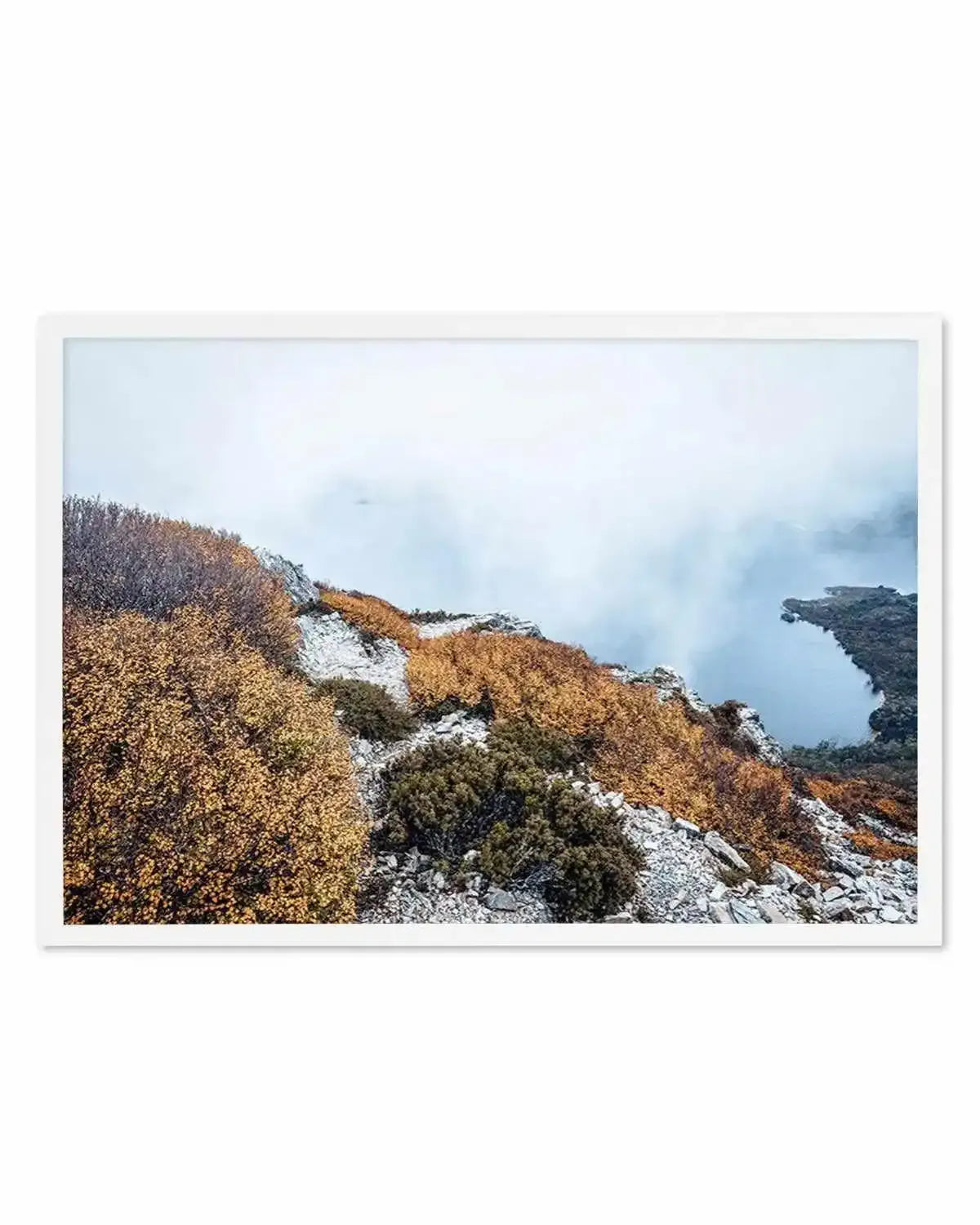 Tasmanian Mountain View Art Print from Olive et Oriel where you can shop wallpaper and artworks online