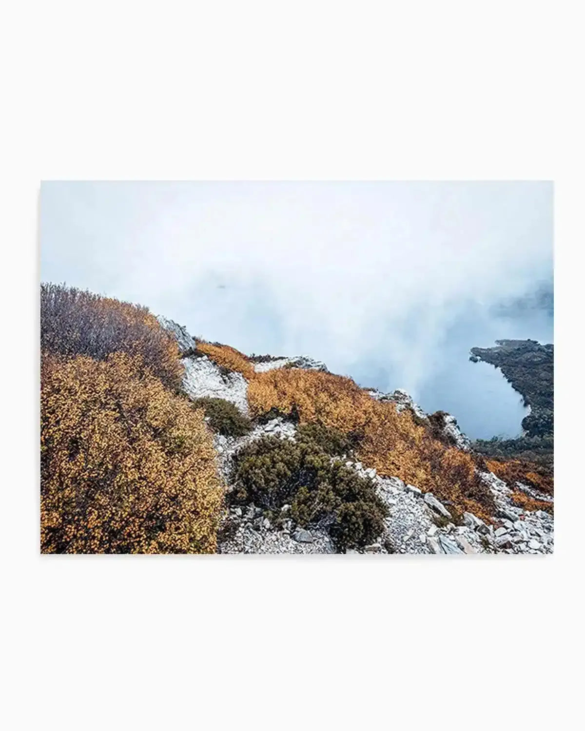 Tasmanian Mountain View Art Print from Olive et Oriel where you can shop wallpaper and artworks online