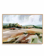 Taupe Toned Landscape | Framed Canvas Art Print