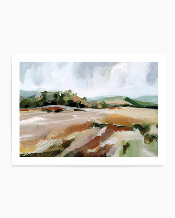 Taupe Toned Landscape | Art Print from Olive et Oriel where you can shop wallpaper and artworks online