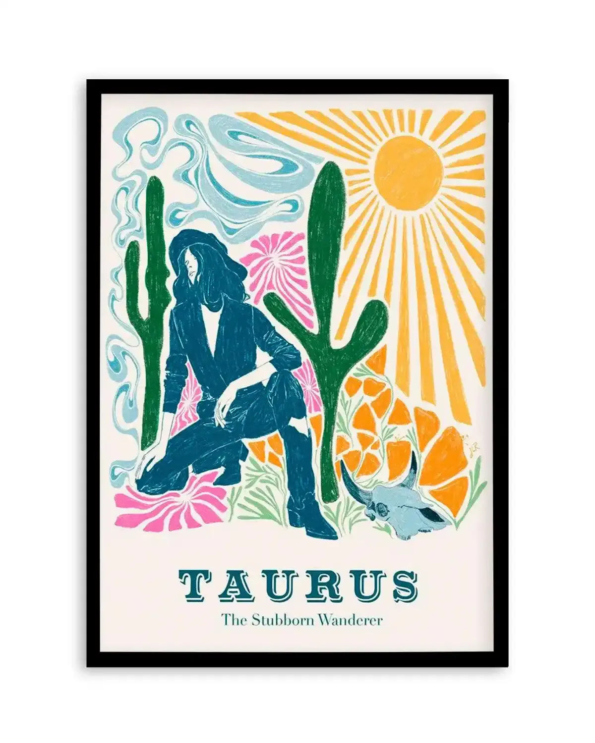 Taurus By Jenny Liz Rome Art Print from Olive et Oriel where you can shop wallpaper and artworks online