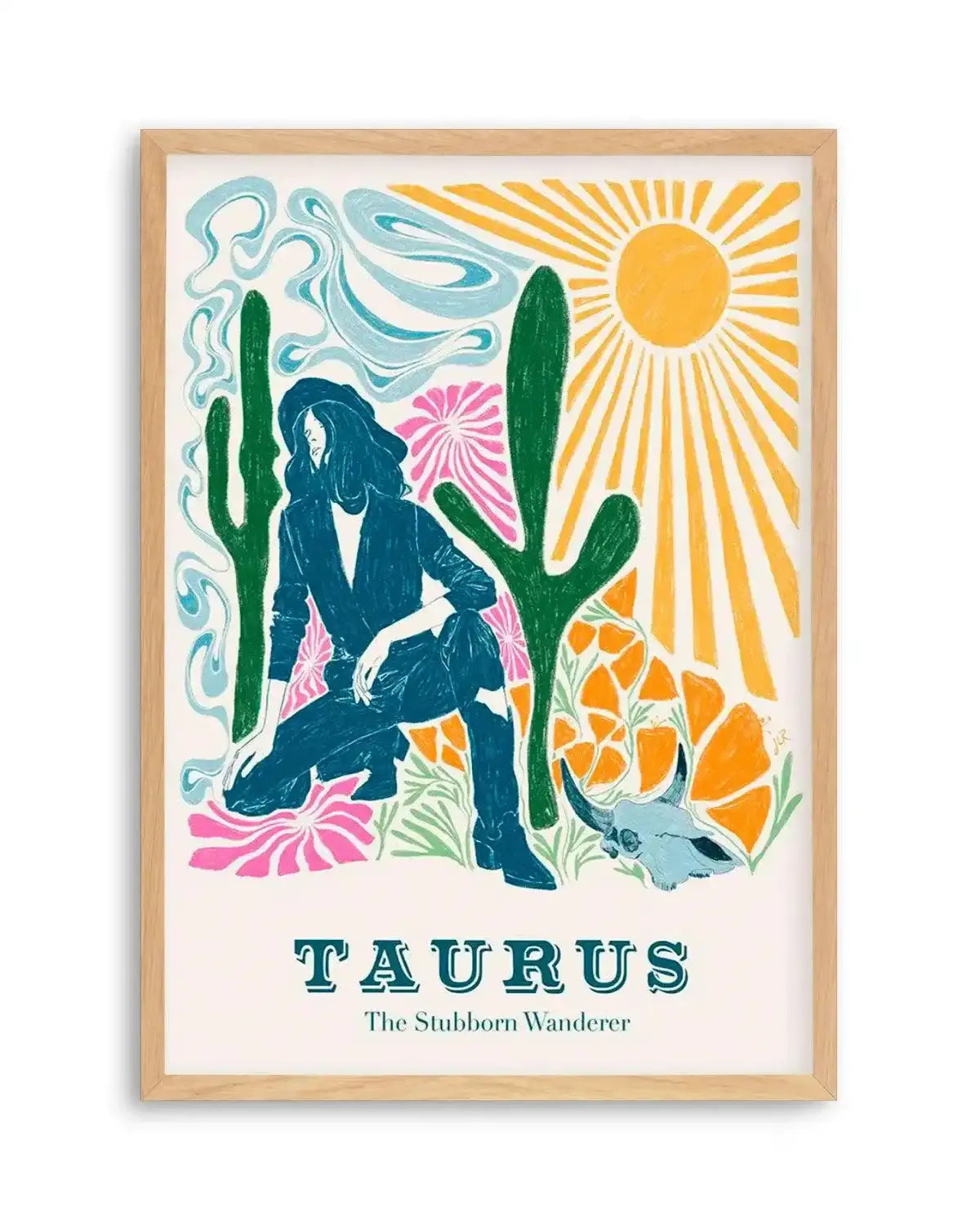 Taurus By Jenny Liz Rome Art Print from Olive et Oriel where you can shop wallpaper and artworks online