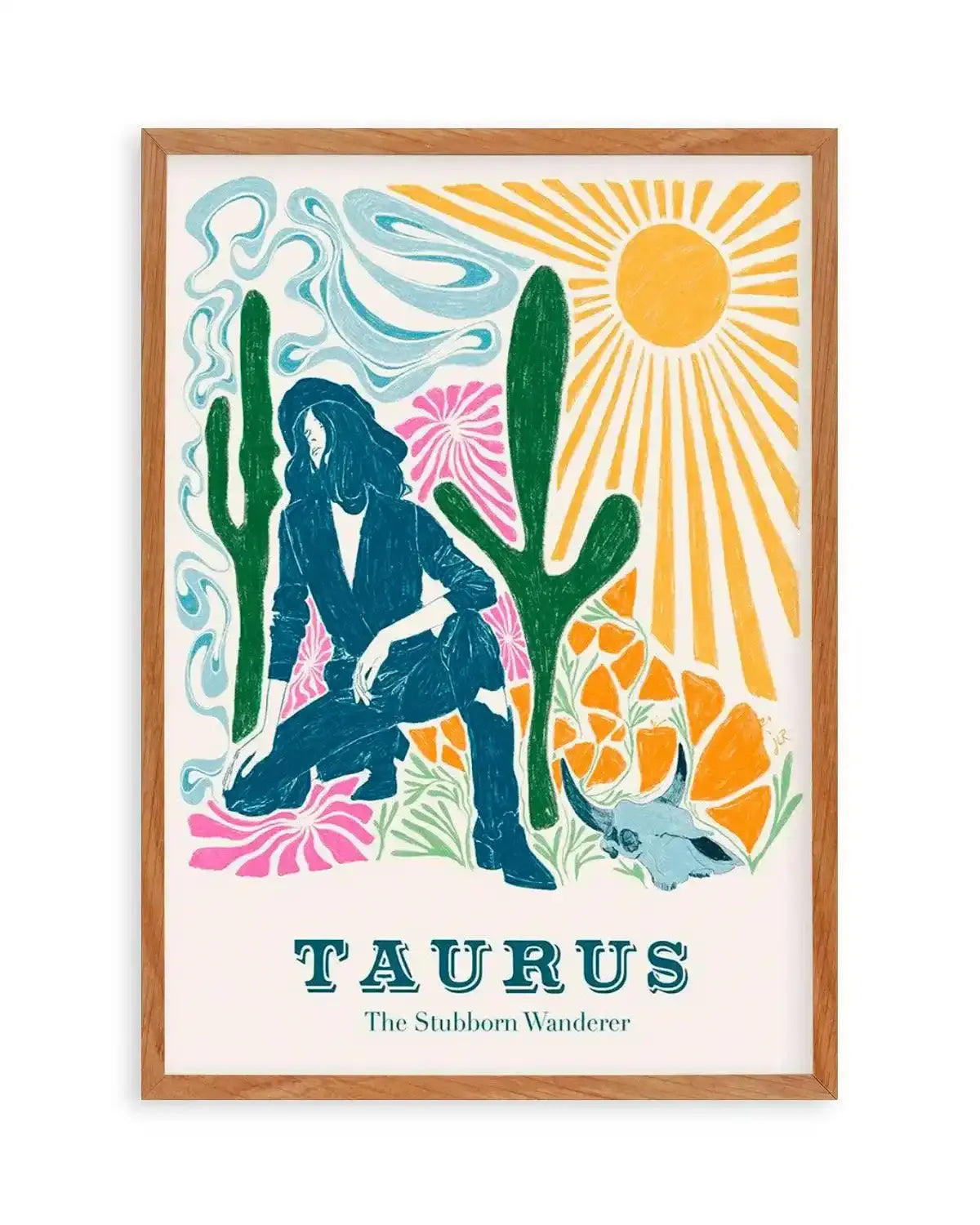 Taurus By Jenny Liz Rome Art Print from Olive et Oriel where you can shop wallpaper and artworks online