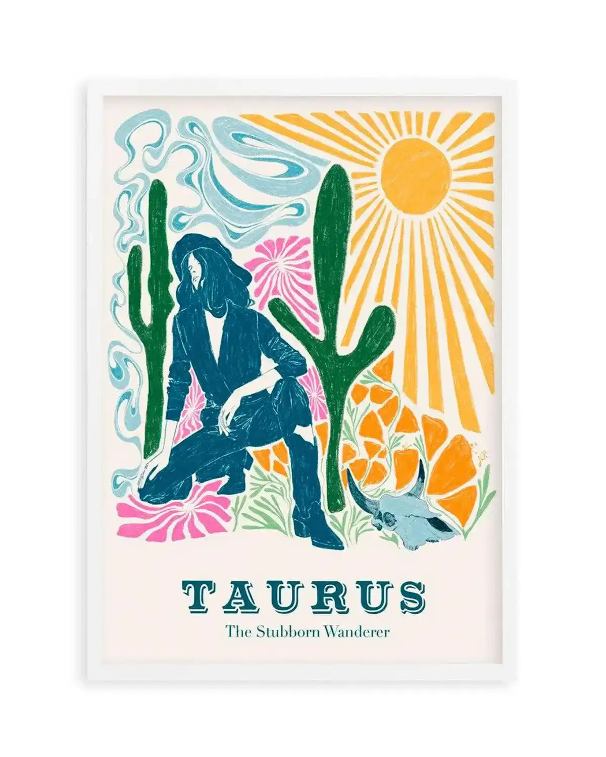 Taurus By Jenny Liz Rome Art Print from Olive et Oriel where you can shop wallpaper and artworks online