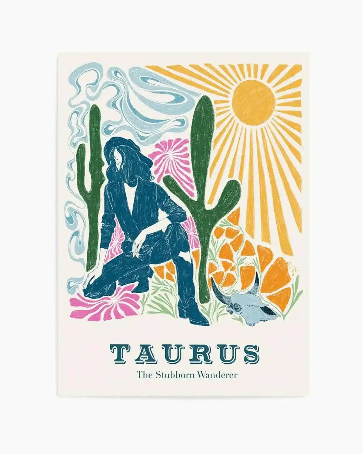 Taurus By Jenny Liz Rome Art Print from Olive et Oriel where you can shop wallpaper and artworks online