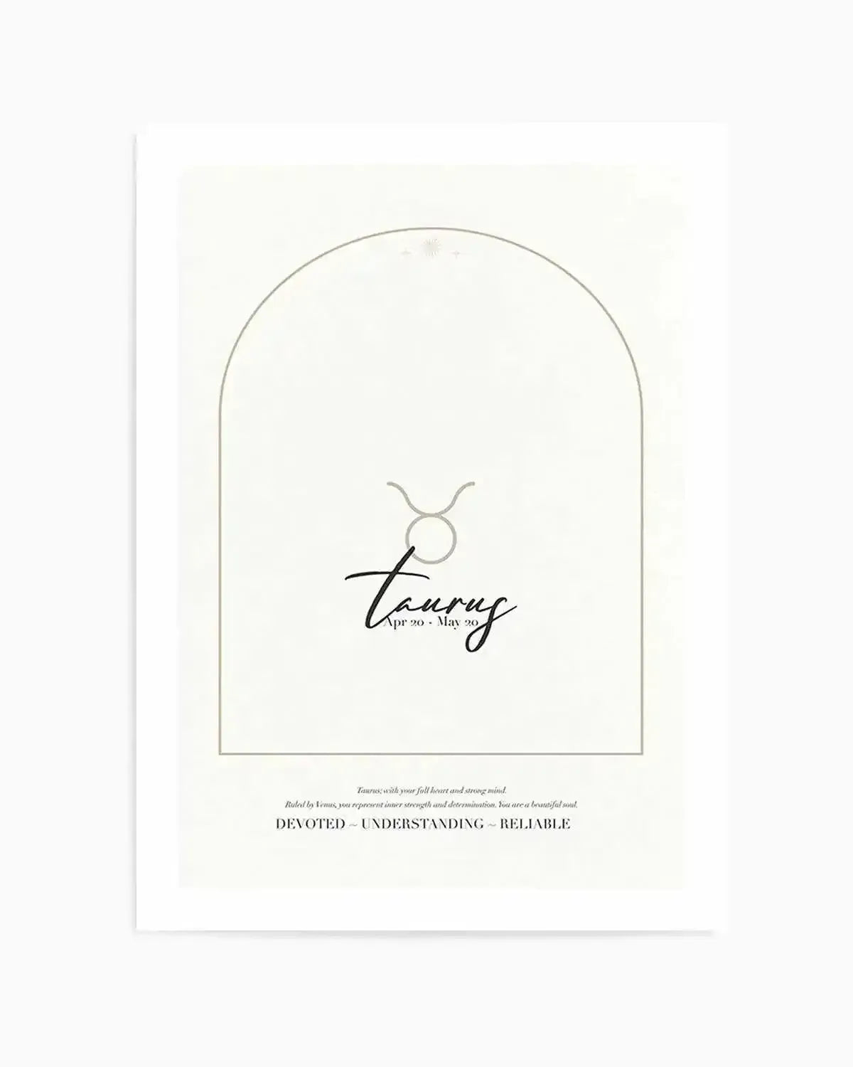 Taurus Star Sign Art Print from Olive et Oriel where you can shop wallpaper and artworks online
