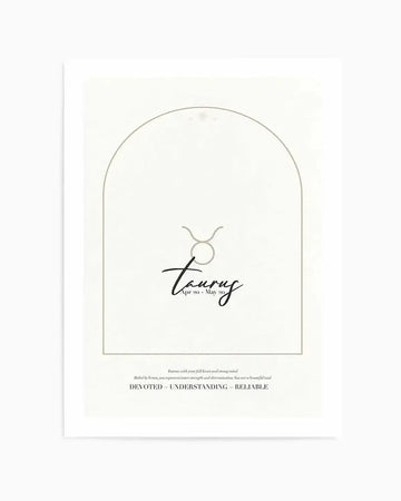 Taurus Star Sign Art Print from Olive et Oriel where you can shop wallpaper and artworks online