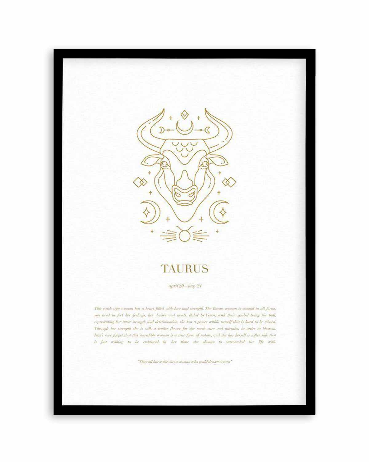 Taurus | Celestial Zodiac Art Print