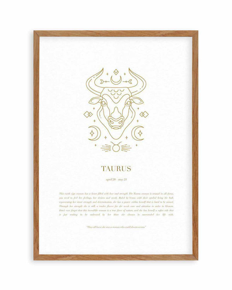 Taurus | Celestial Zodiac Art Print