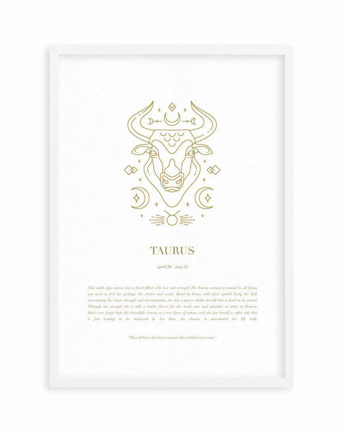 Taurus | Celestial Zodiac Art Print