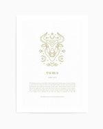 Taurus | Celestial Zodiac Art Print