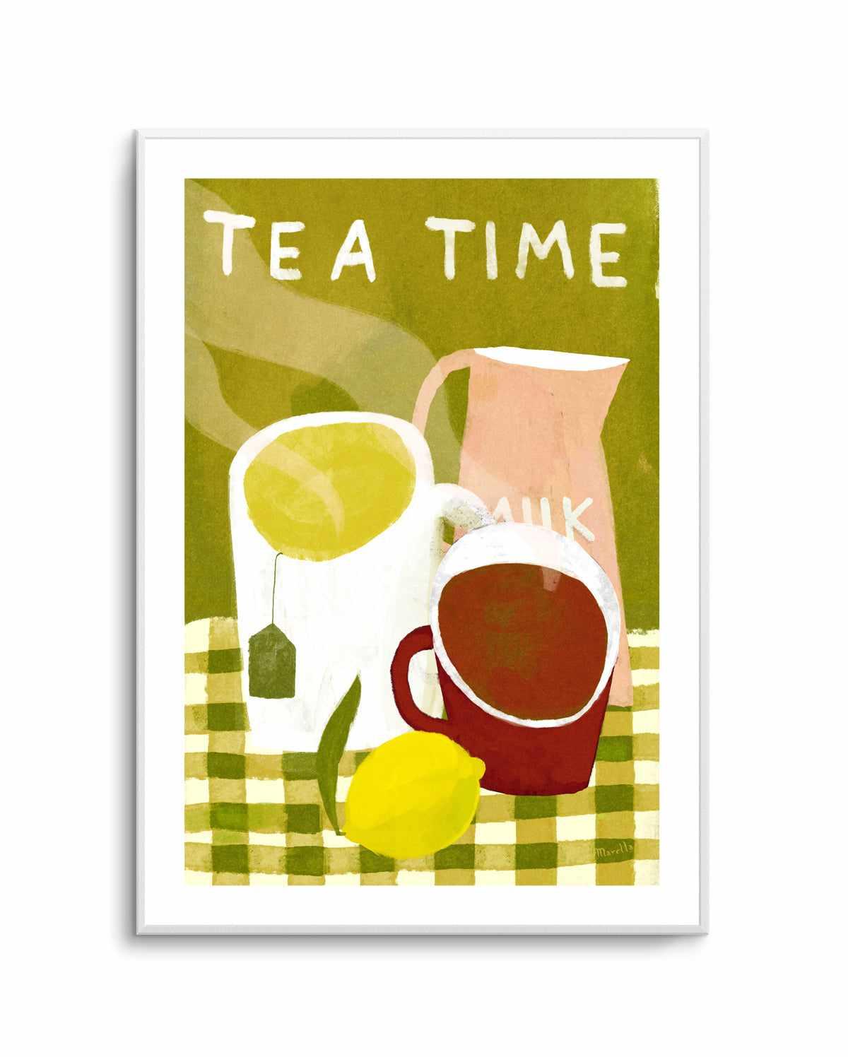 Tea Time by Marco Marella | Art Print from Olive et Oriel where you can shop wallpaper and artworks online