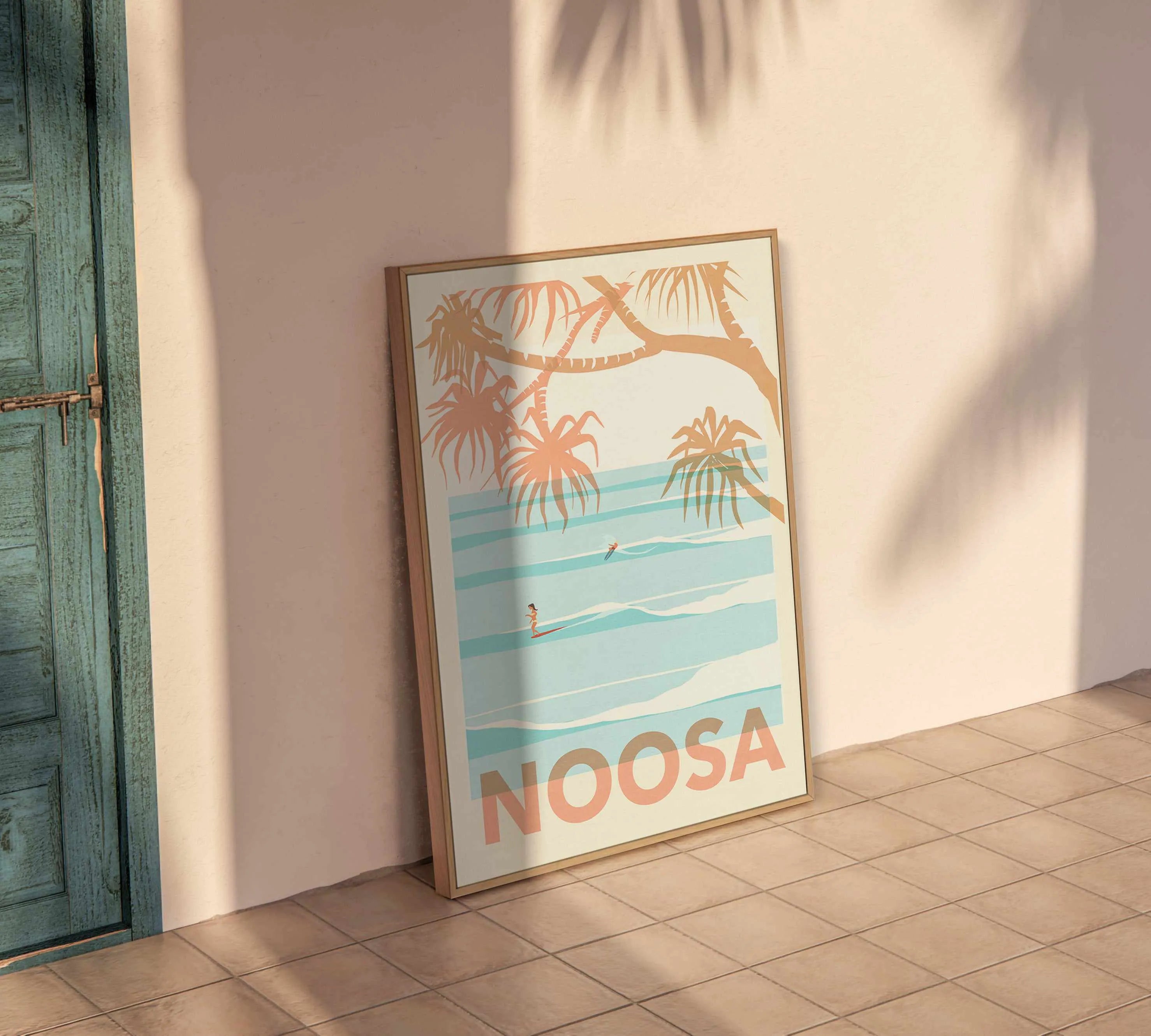 Tea Tree Days, Noosa | Framed Canvas Art Print from Olive et Oriel where you can shop wallpaper and artworks online