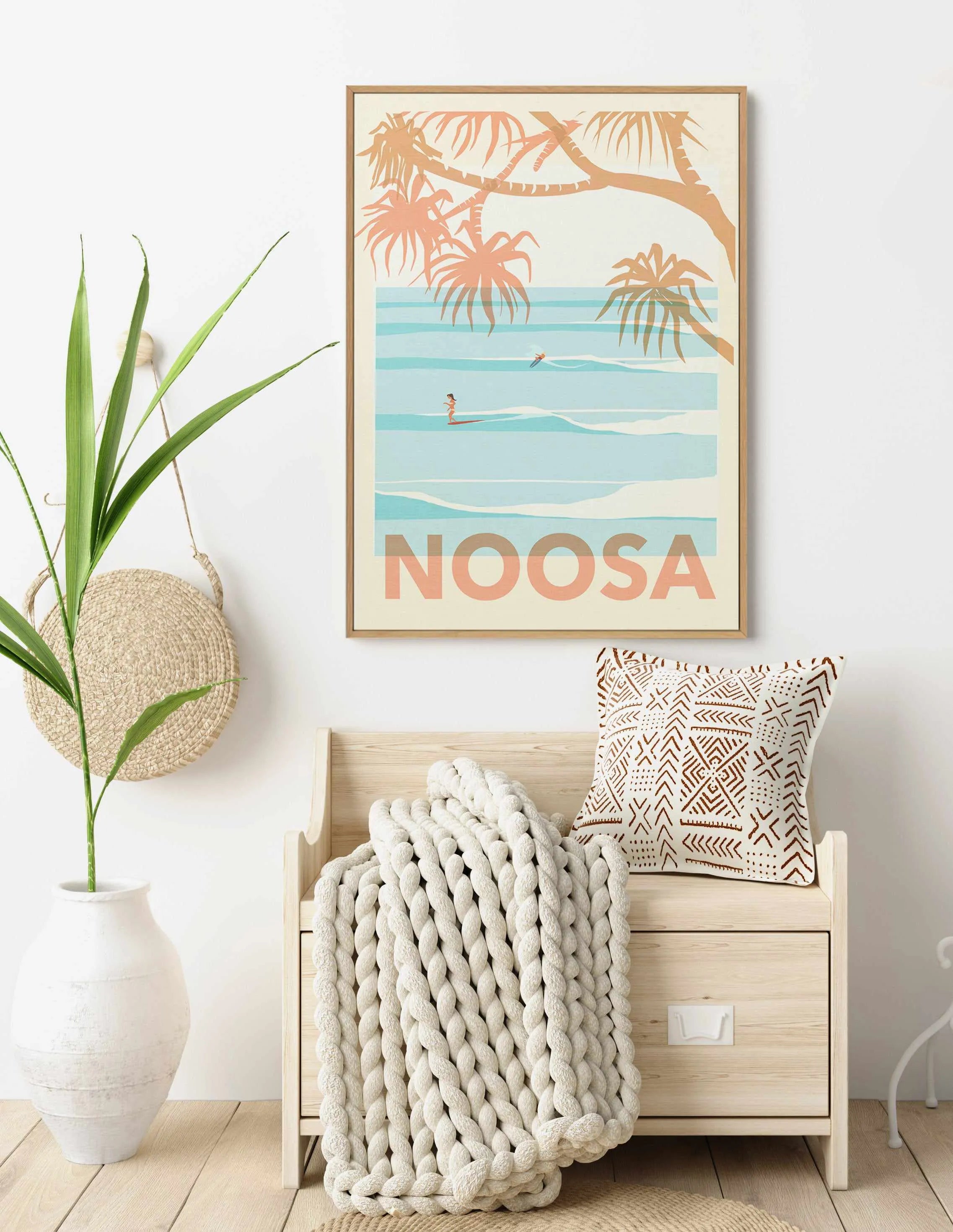 Tea Tree Days, Noosa | Framed Canvas Art Print from Olive et Oriel where you can shop wallpaper and artworks online