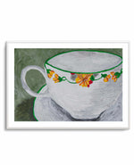 Teacup With Flowers by Dale Hefer | Art Print