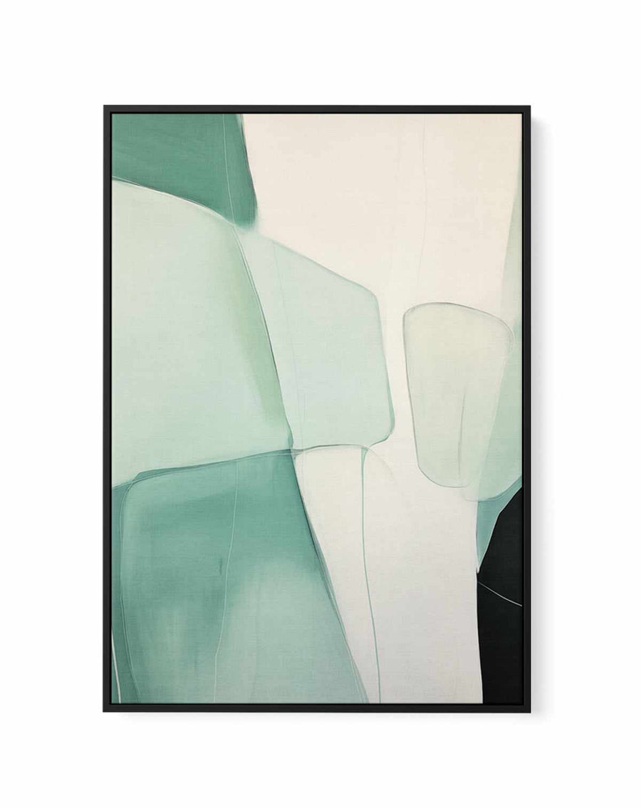 Teal Illusion | Framed Canvas Art Print from Olive et Oriel where you can shop wallpaper and artworks online