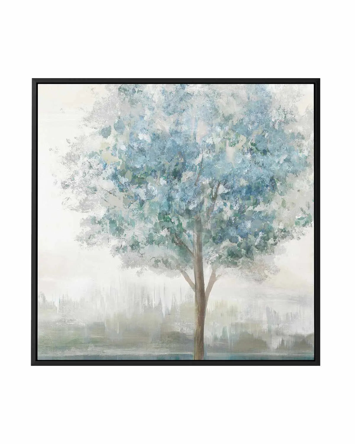 Teal Secret Garden | Framed Canvas Art Print from Olive et Oriel where you can shop wallpaper and artworks online