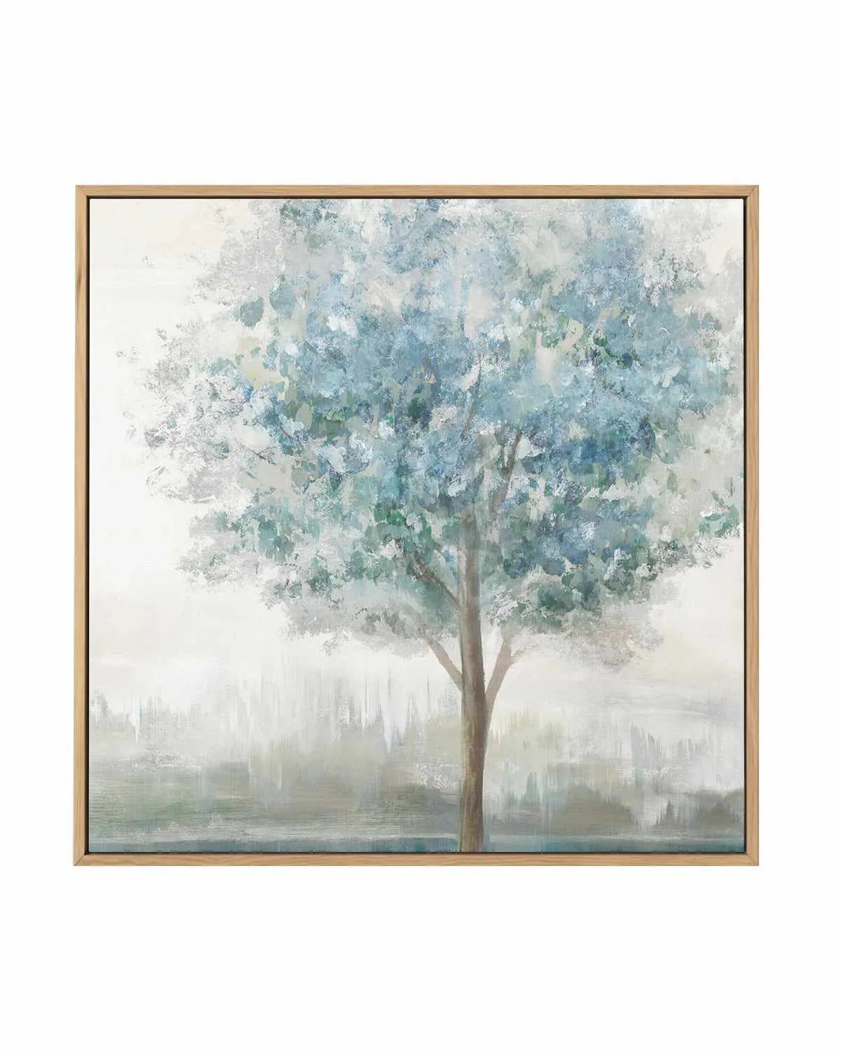 Teal Secret Garden | Framed Canvas Art Print from Olive et Oriel where you can shop wallpaper and artworks online