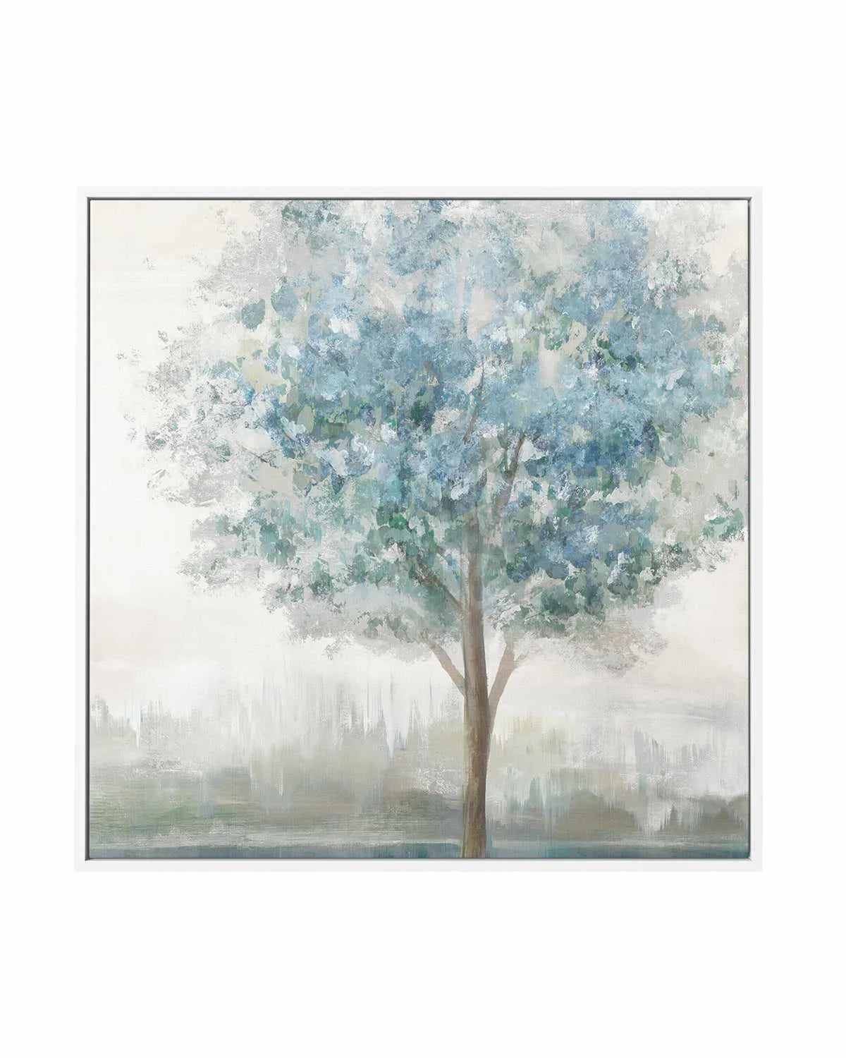 Teal Secret Garden | Framed Canvas Art Print from Olive et Oriel where you can shop wallpaper and artworks online