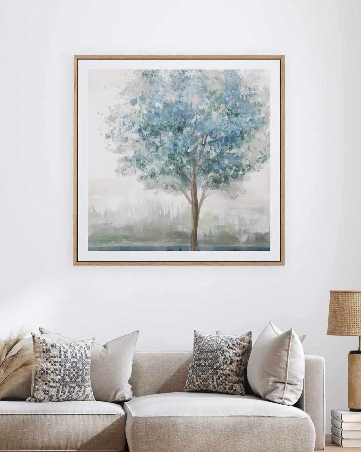 Teal Secret Garden Art Print from Olive et Oriel where you can shop wallpaper and artworks online