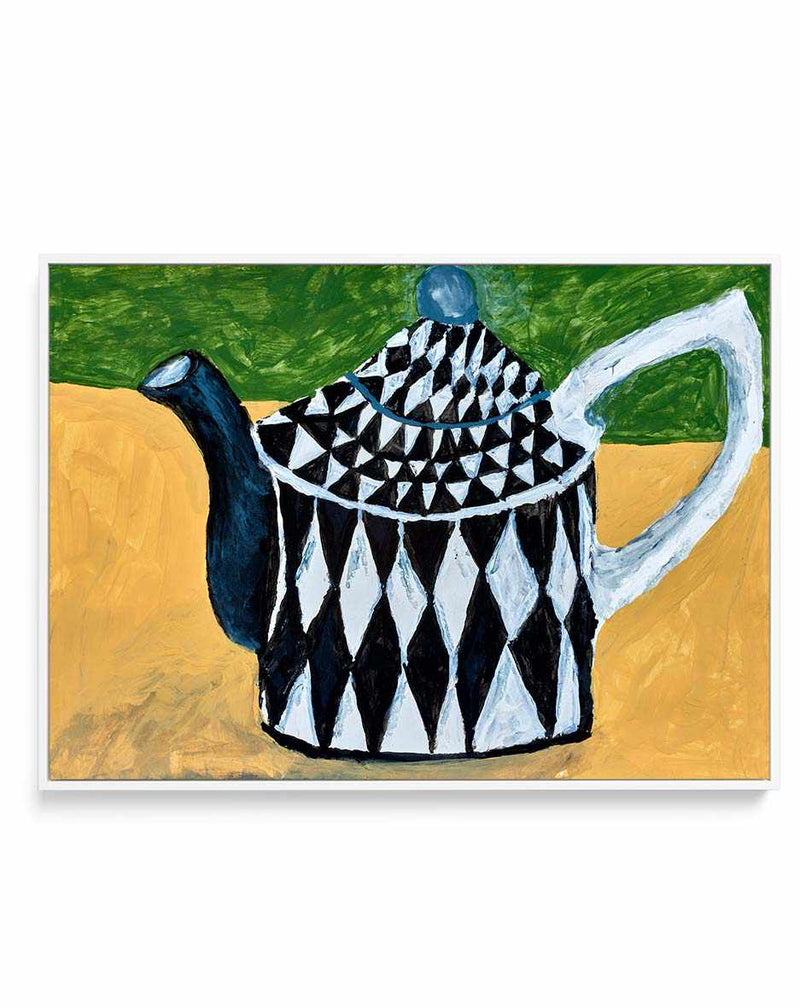 Teapot by Dale Hefer | Framed Canvas Art Print