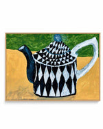 Teapot by Dale Hefer | Framed Canvas Art Print