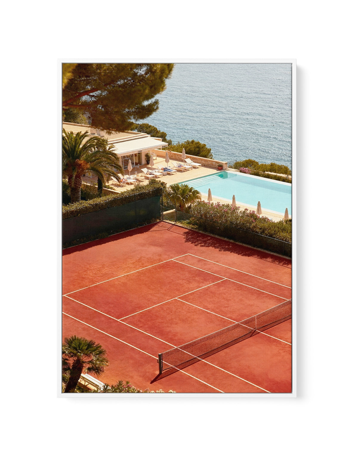 Tennis Club | Framed Canvas Art Print from Olive et Oriel where you can shop wallpaper and artworks online