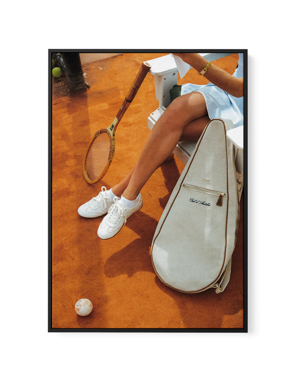 Tennis Club, Antibes by Carson Grzegorczyk | Framed Canvas Wall Art