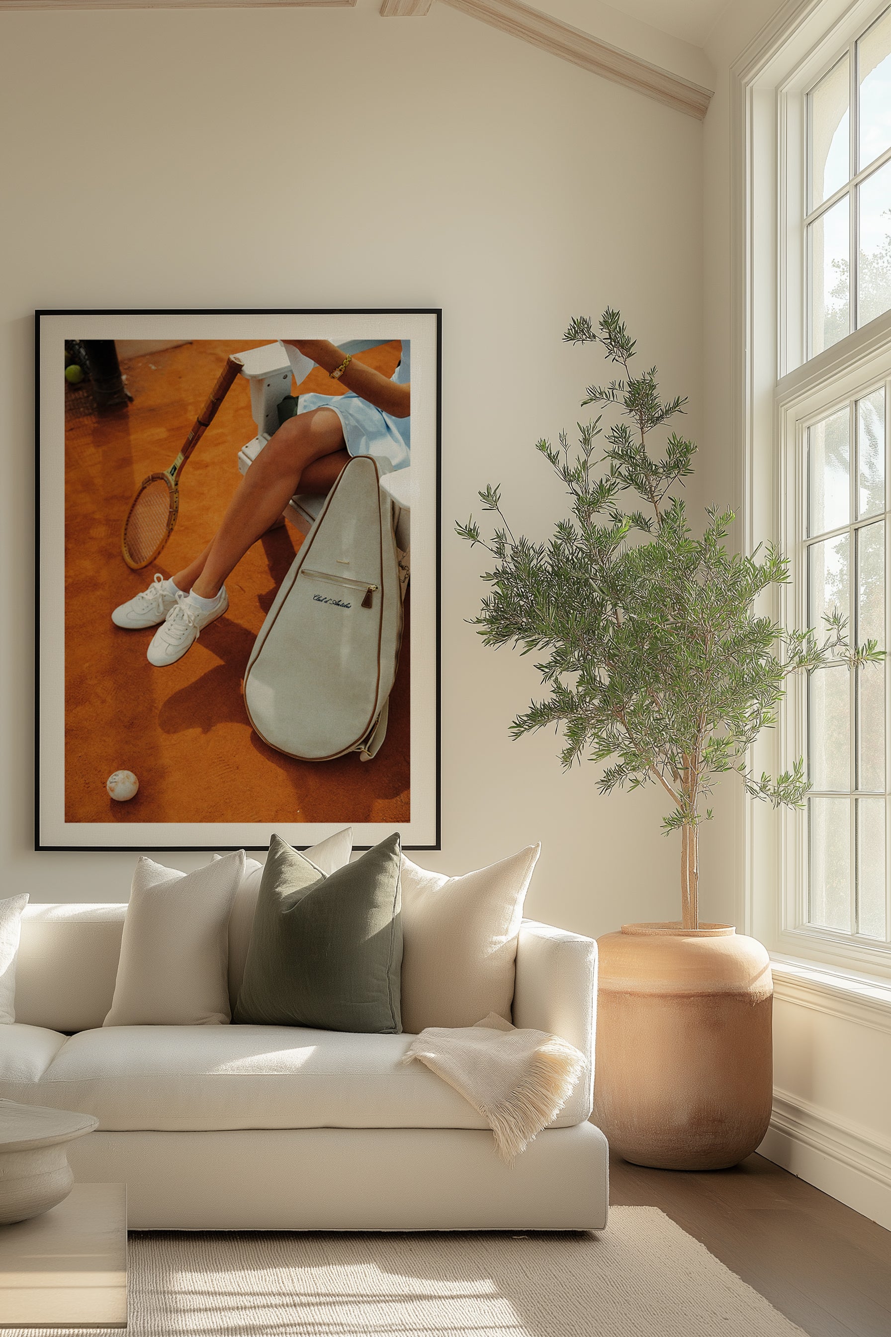 Tennis Club, Antibes by Carson Grzegorczyk | Art Print