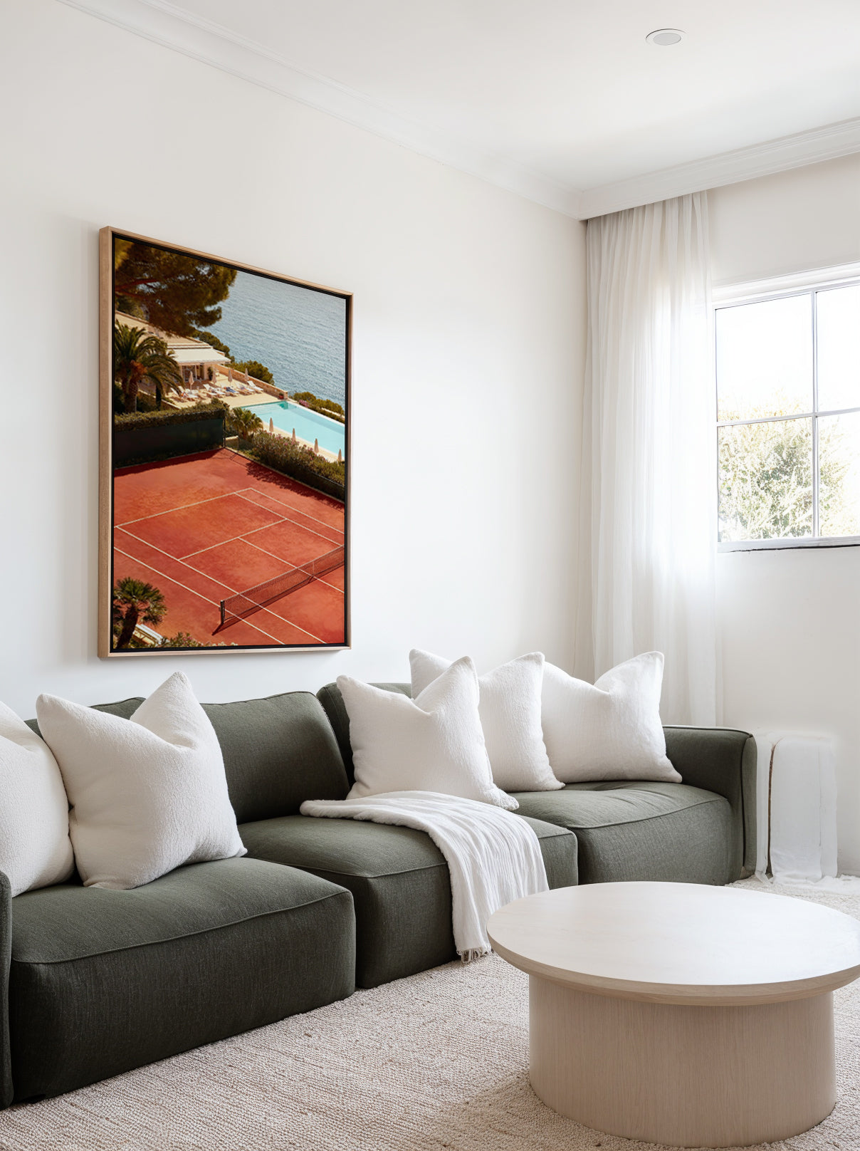 Tennis Club | Framed Canvas Art Print from Olive et Oriel where you can shop wallpaper and artworks online