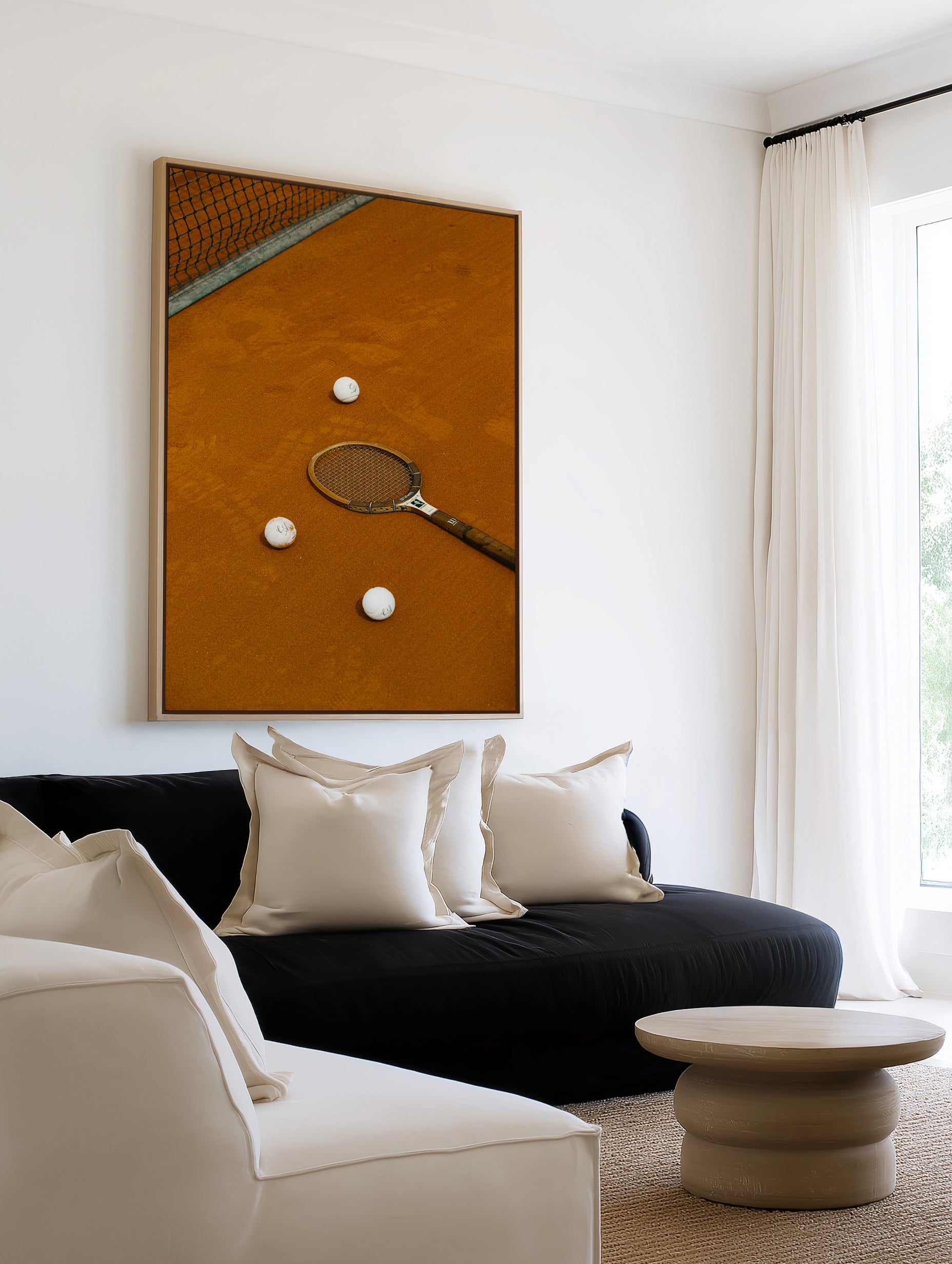Tennis I by Carson Grzegorczyk | Framed Canvas Art Print