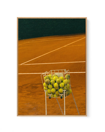 Tennis II by Carson Grzegorczyk | Framed Canvas Wall Art