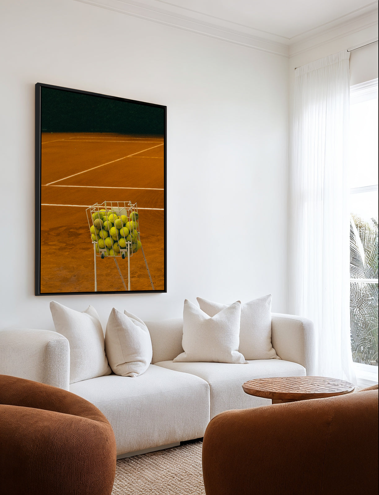 Tennis II by Carson Grzegorczyk | Framed Canvas Wall Art