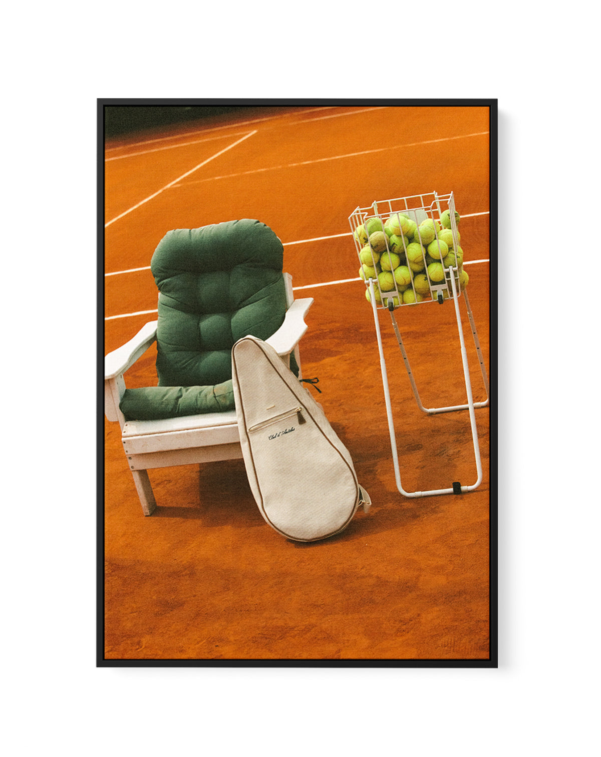 Tennis III by Carson Grzegorczyk | Framed Canvas Wall Art