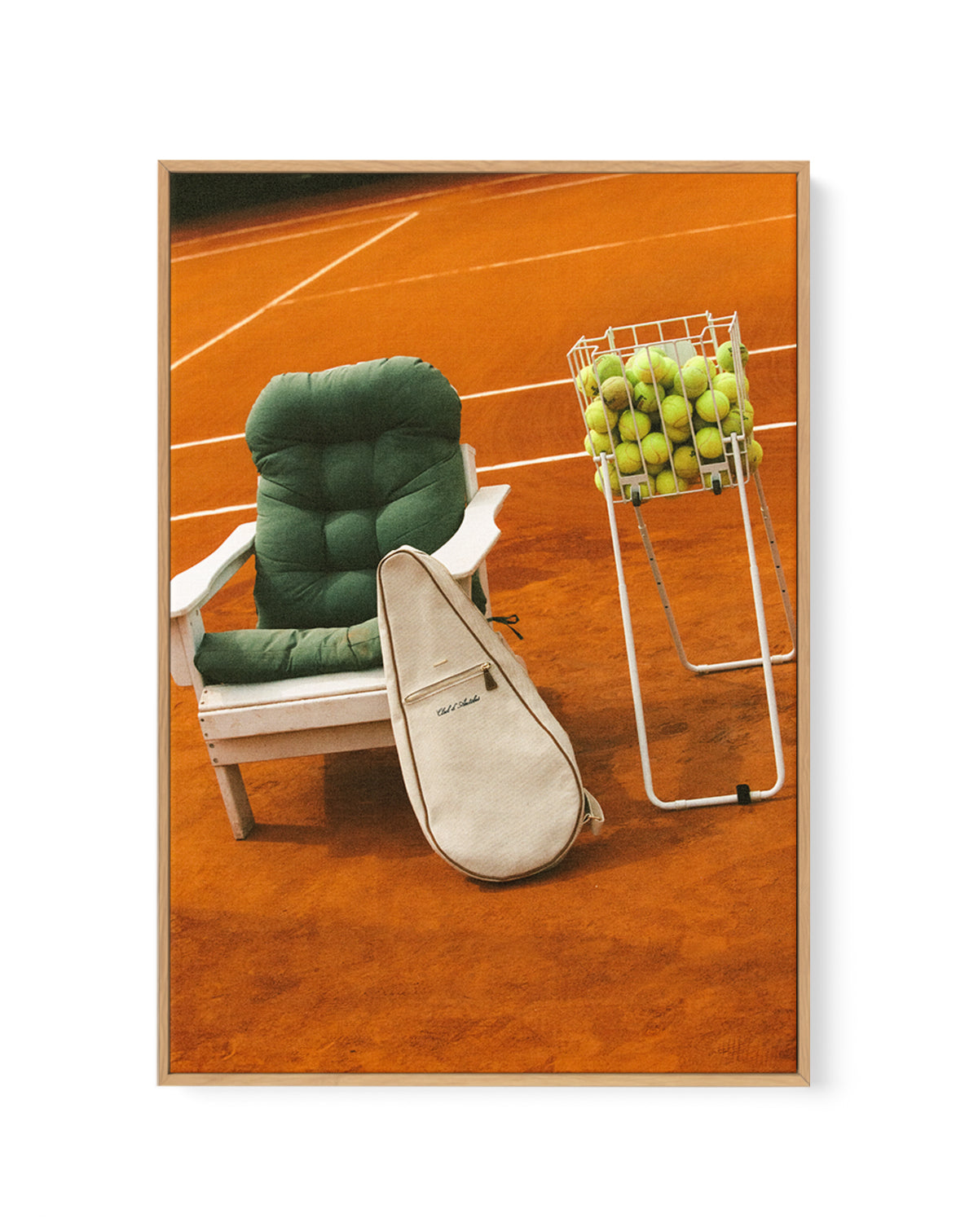 Tennis III by Carson Grzegorczyk | Framed Canvas Wall Art