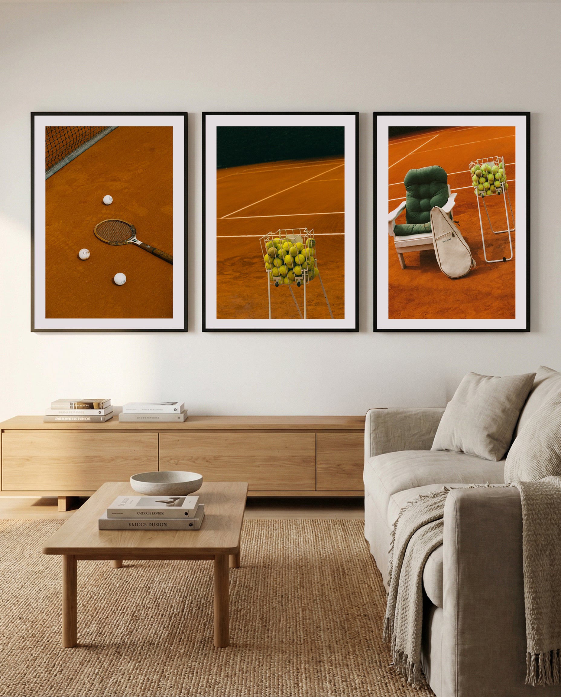 Tennis I, II & III by Carson Grzegorczyk | 3 Piece Wall Art Set