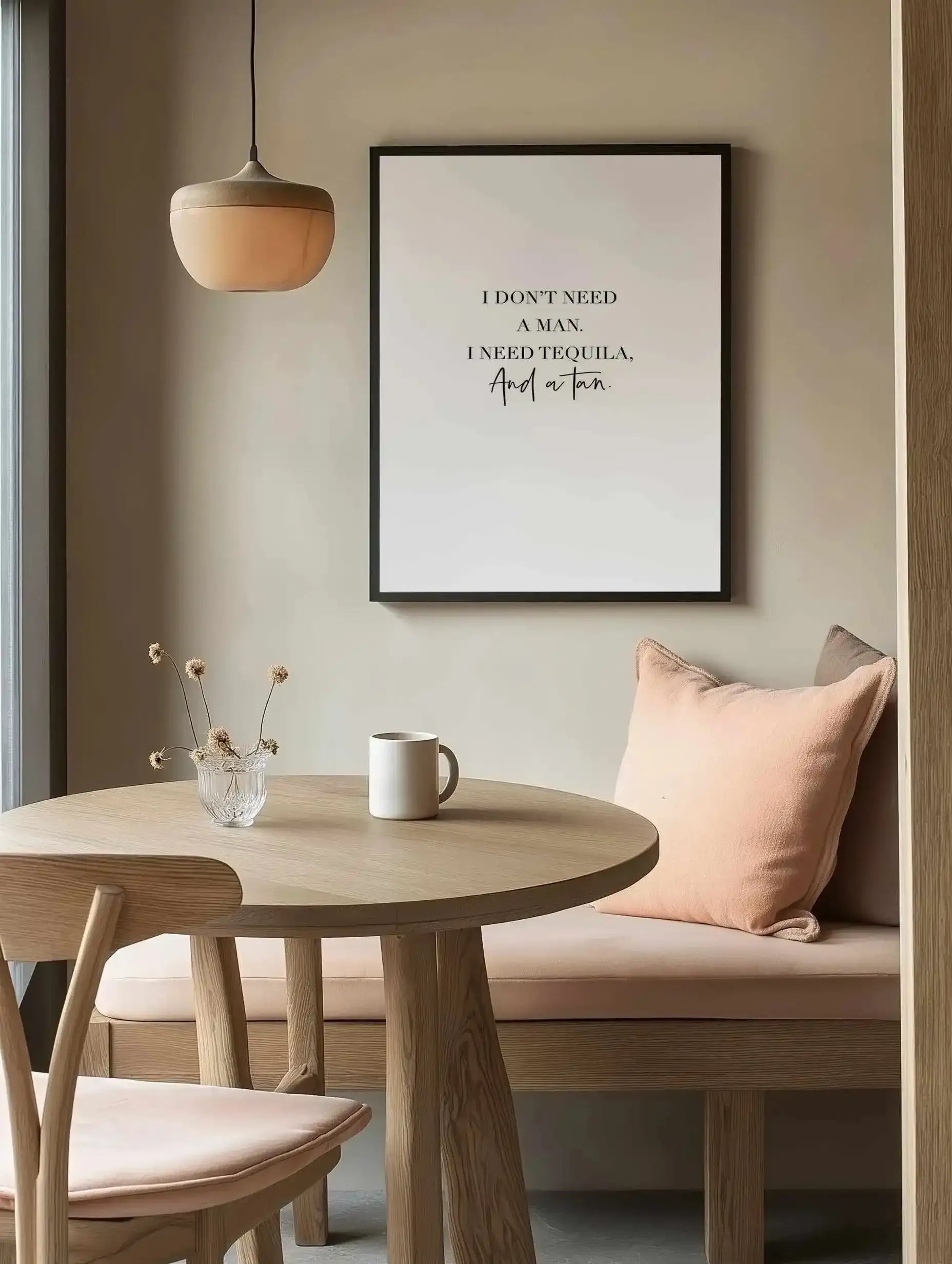 Tequila & A Tan | Customise Me! Art Print from Olive et Oriel where you can shop wallpaper and artworks online