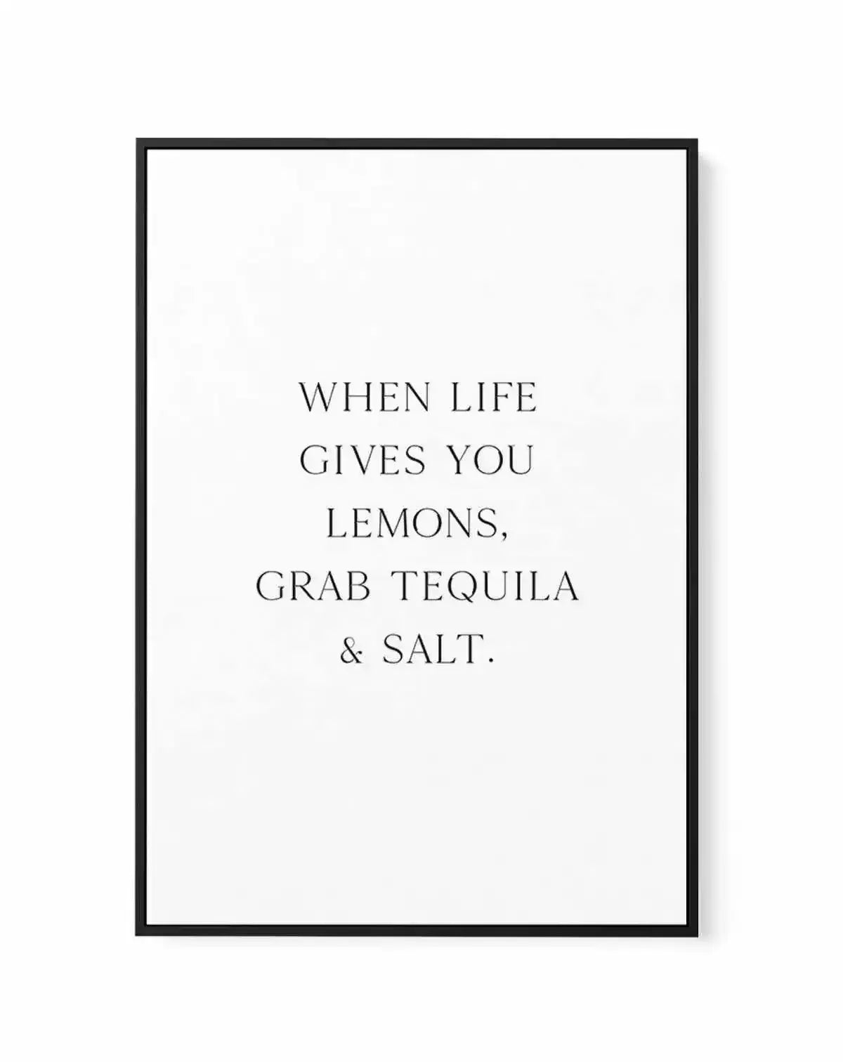 Tequila & Salt | Framed Canvas-CANVAS-You can shop wall art online with Olive et Oriel for everything from abstract art to fun kids wall art. Our beautiful modern art prints and canvas art are available from large canvas prints to wall art paintings and our proudly Australian artwork collection offers only the highest quality framed large wall art and canvas art Australia - You can buy fashion photography prints or Hampton print posters and paintings on canvas from Olive et Oriel and have them d