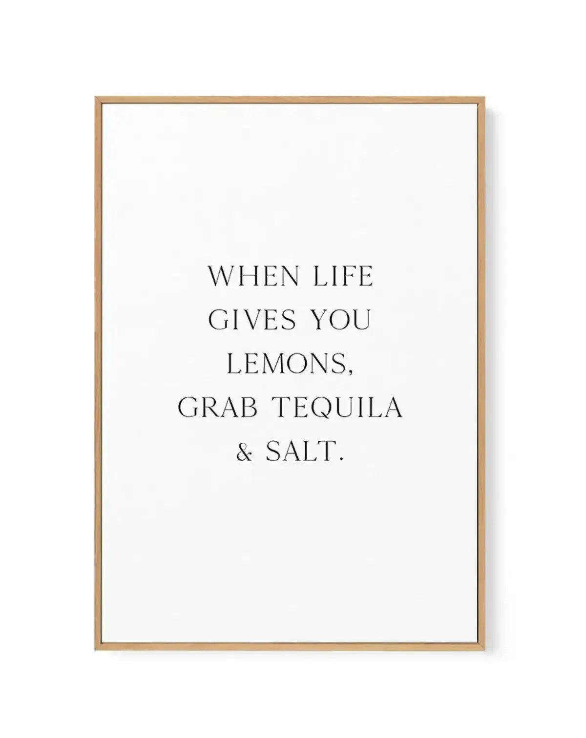 Tequila & Salt | Framed Canvas-CANVAS-You can shop wall art online with Olive et Oriel for everything from abstract art to fun kids wall art. Our beautiful modern art prints and canvas art are available from large canvas prints to wall art paintings and our proudly Australian artwork collection offers only the highest quality framed large wall art and canvas art Australia - You can buy fashion photography prints or Hampton print posters and paintings on canvas from Olive et Oriel and have them d