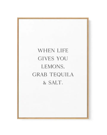 Tequila & Salt | Framed Canvas-CANVAS-You can shop wall art online with Olive et Oriel for everything from abstract art to fun kids wall art. Our beautiful modern art prints and canvas art are available from large canvas prints to wall art paintings and our proudly Australian artwork collection offers only the highest quality framed large wall art and canvas art Australia - You can buy fashion photography prints or Hampton print posters and paintings on canvas from Olive et Oriel and have them d