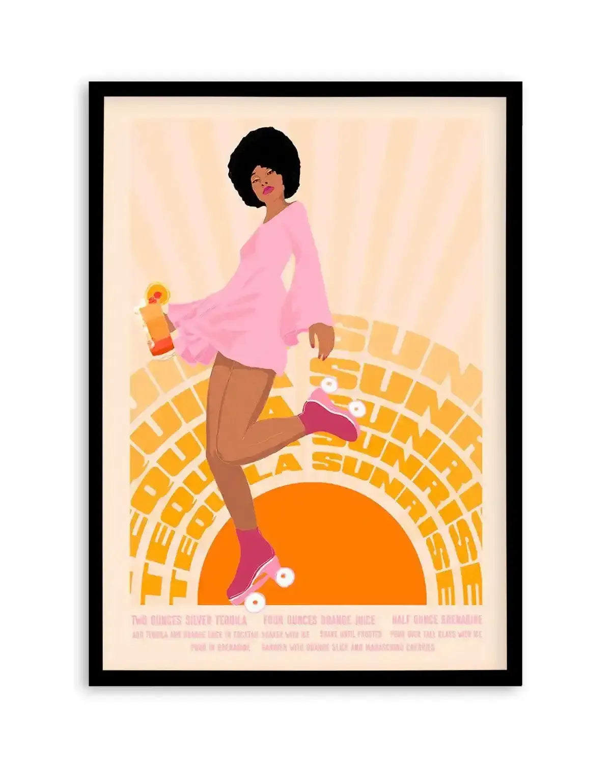 Tequila Sunrise By Jenny Liz Rome Art Print from Olive et Oriel where you can shop wallpaper and artworks online