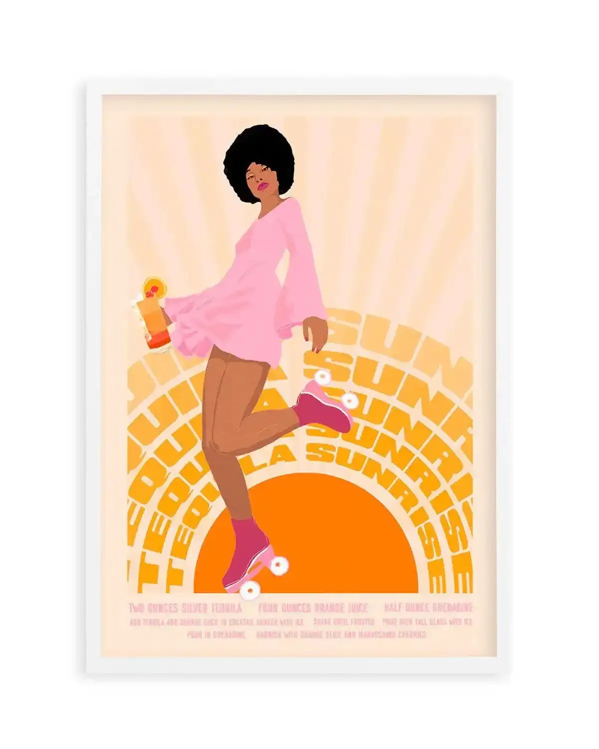 Tequila Sunrise By Jenny Liz Rome Art Print from Olive et Oriel where you can shop wallpaper and artworks online