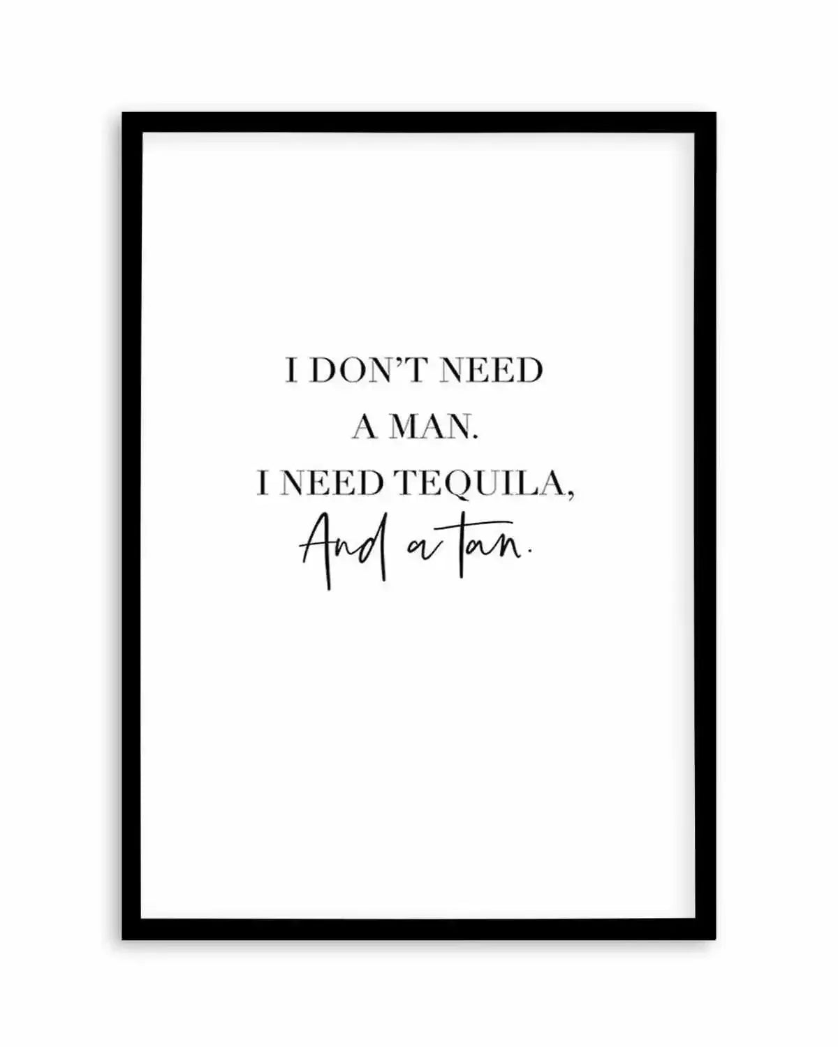 Tequila & A Tan | Customise Me! Art Print from Olive et Oriel where you can shop wallpaper and artworks online
