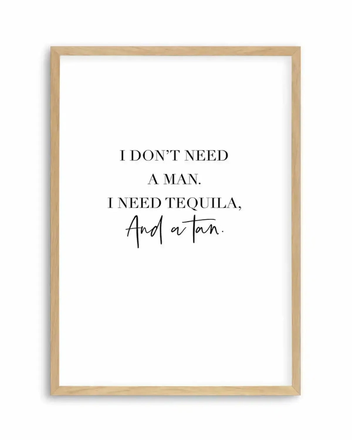 Tequila & A Tan | Customise Me! Art Print from Olive et Oriel where you can shop wallpaper and artworks online