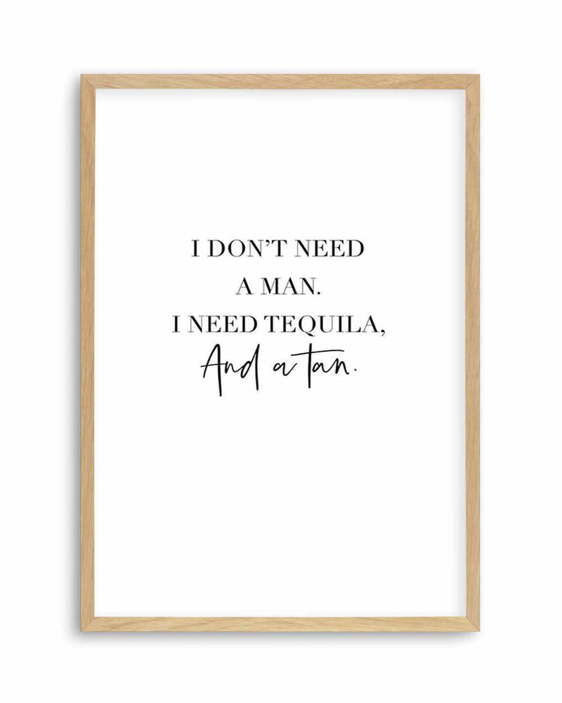 Tequila & A Tan | Customise Me! Art Print
