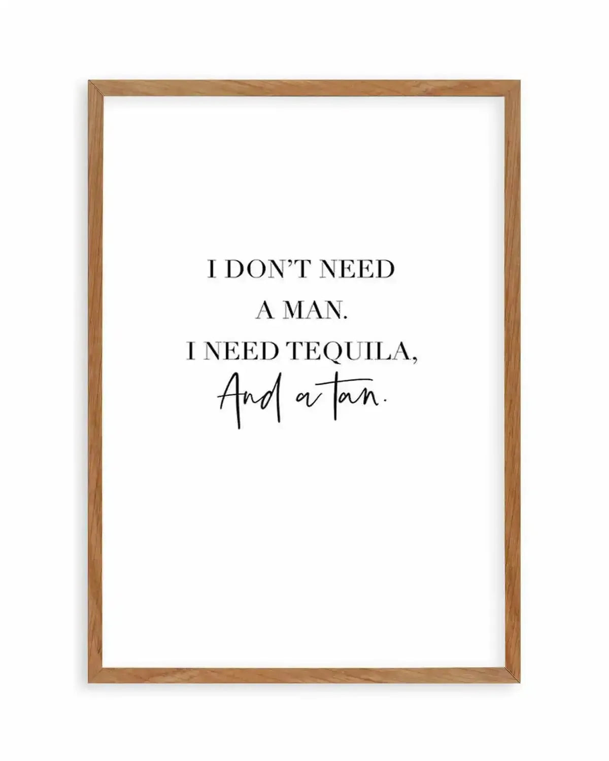 Tequila & A Tan | Customise Me! Art Print from Olive et Oriel where you can shop wallpaper and artworks online