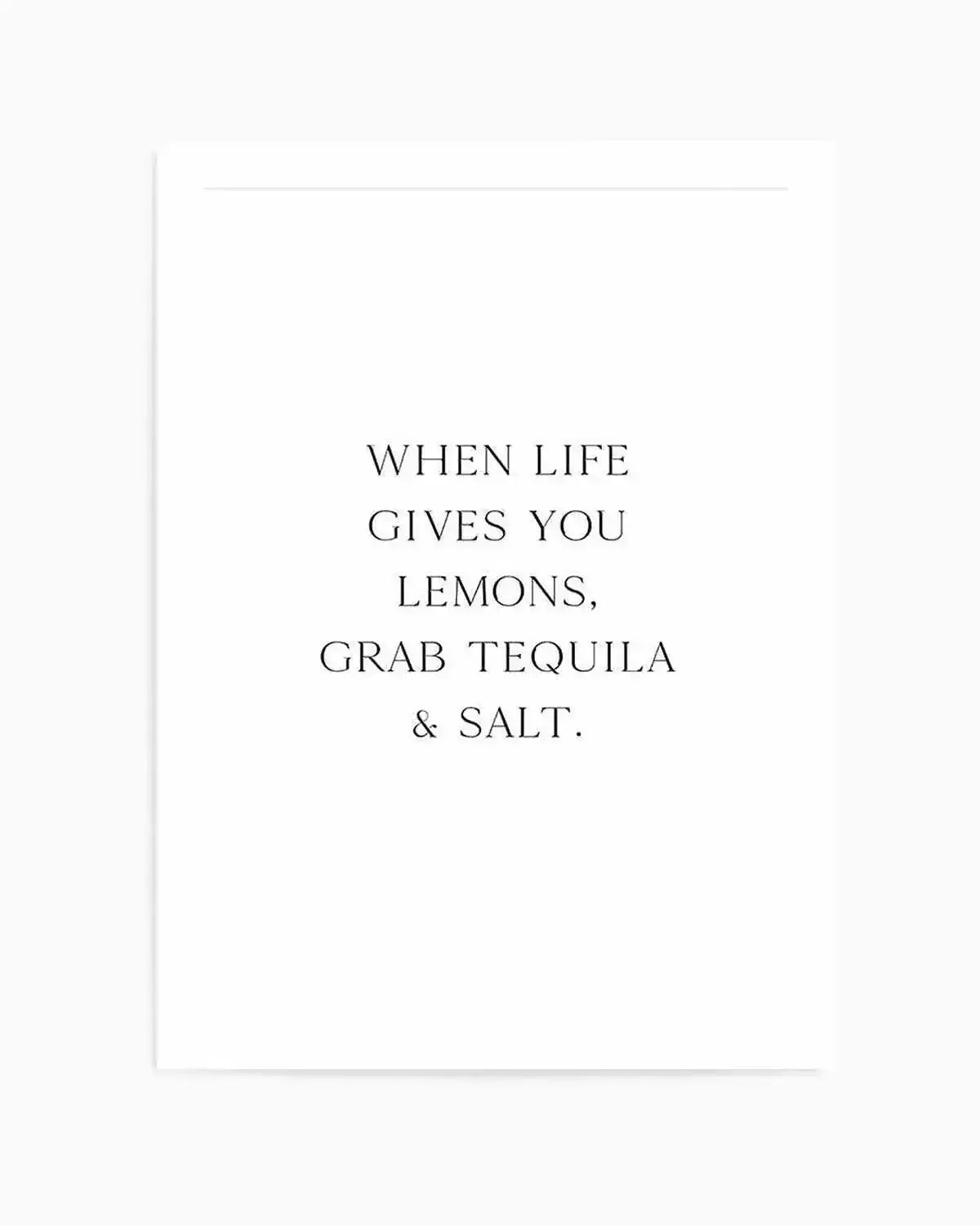 Tequila & Salt Art Print from Olive et Oriel where you can shop wallpaper and artworks online