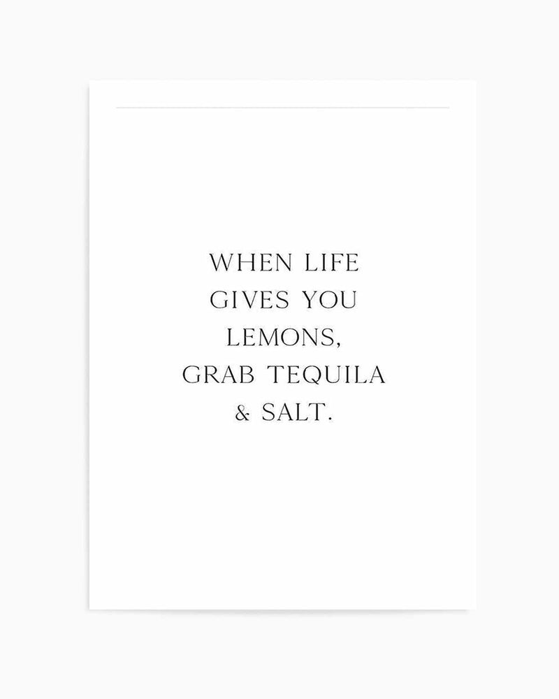 Tequila & Salt Art Print
